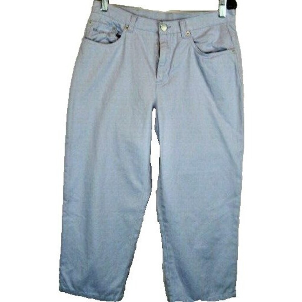 Womens Ralph Lauren Lite Blue Denim Capri Pants Jeans sz 8 x 23
